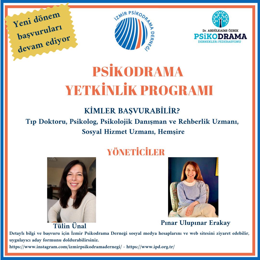 Psikodrama yetkinlik programı başvuru duyurusu